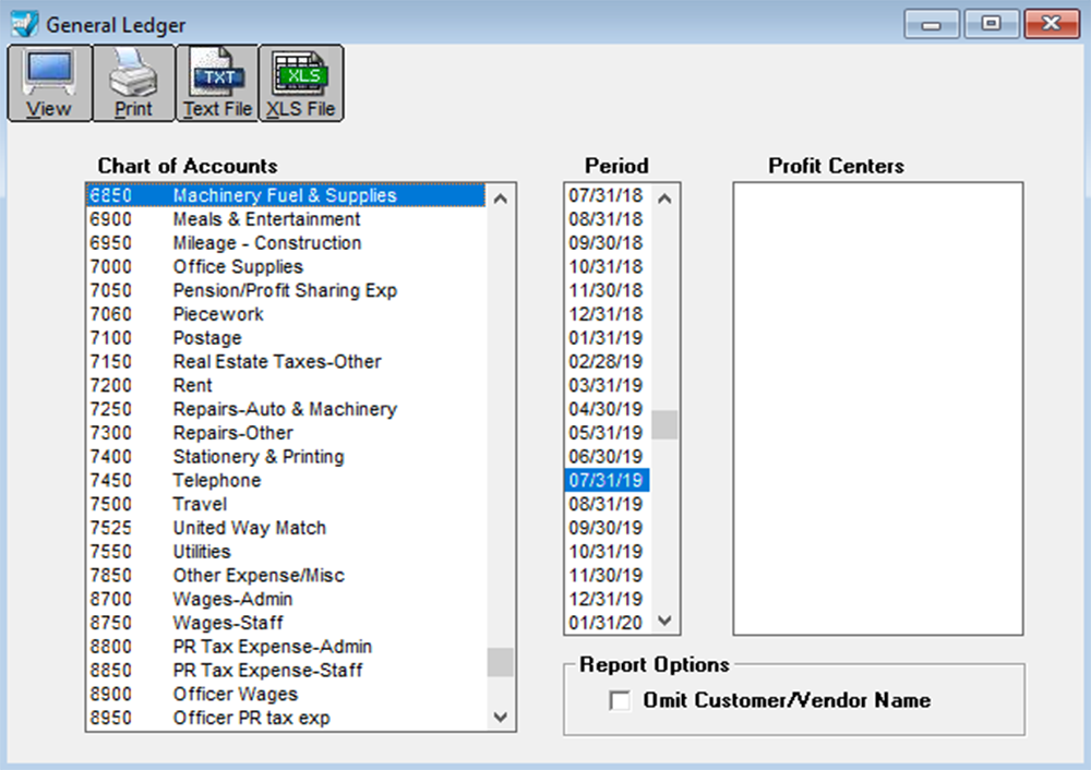 general ledger