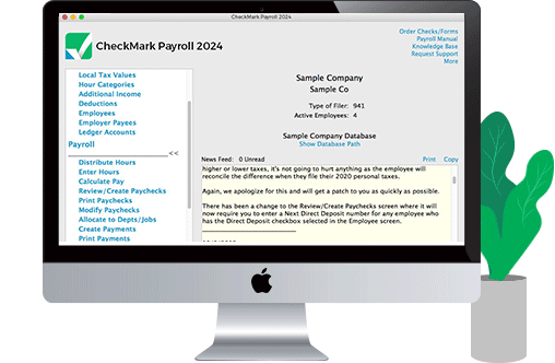 CheckMark Payroll Software for mac