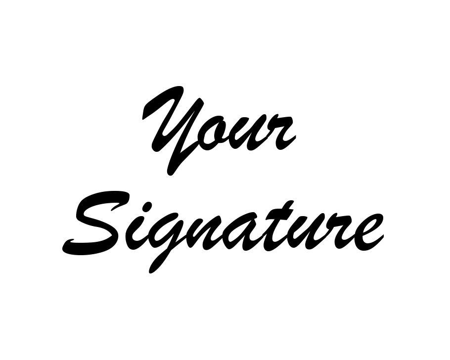 8 custom signature file