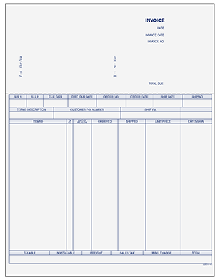 Blank Invoices