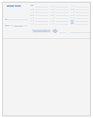 Printable Deposit Slips