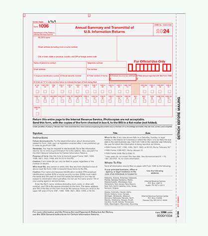 form 1096