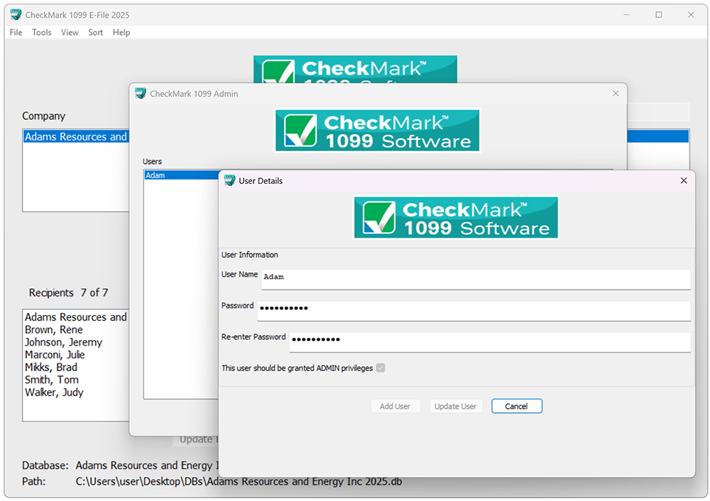 Secured 1099 data